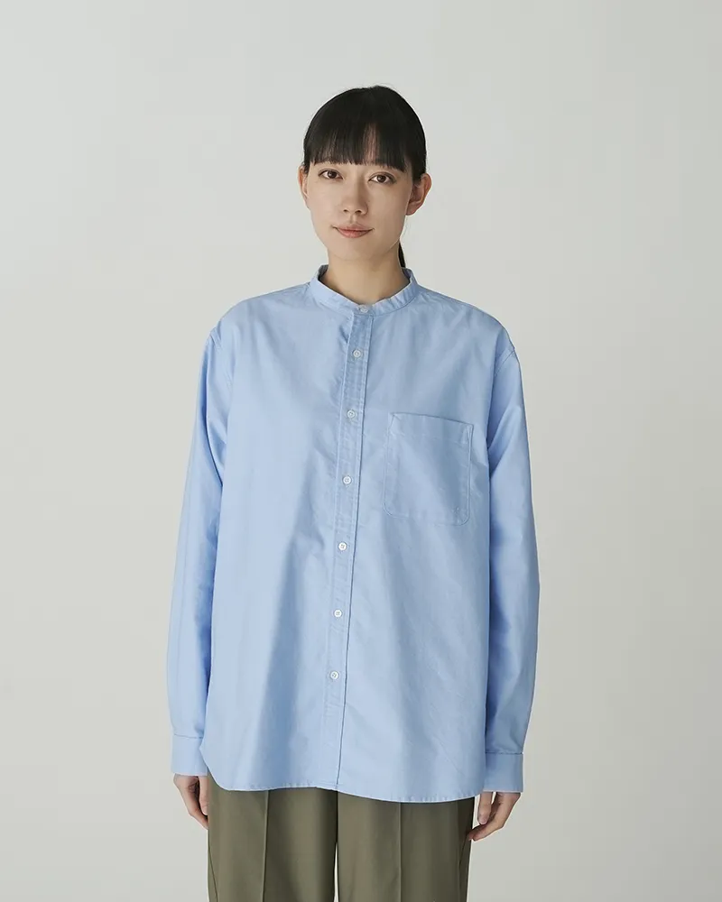 Organic Cotton OX Stand Collar Shirt