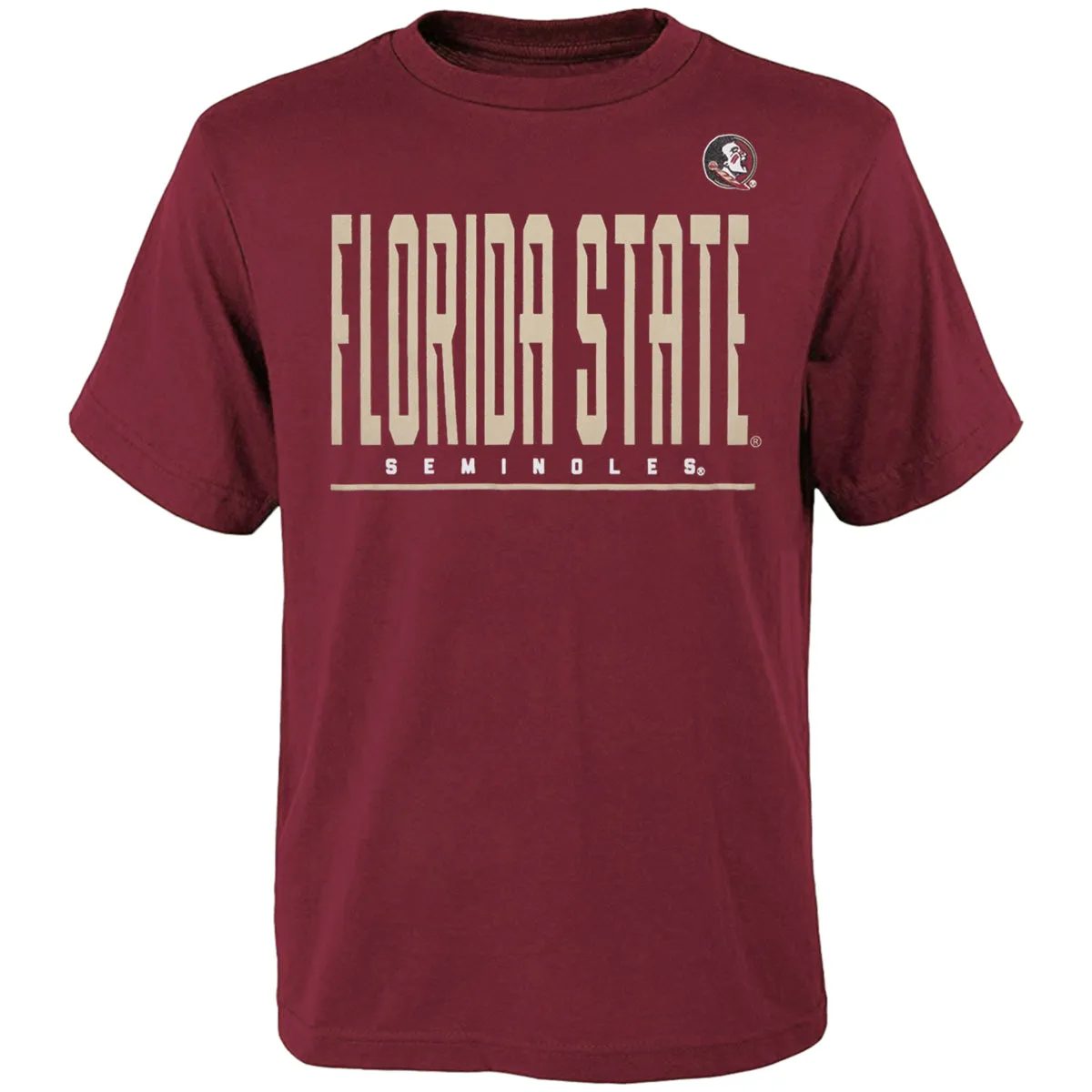 Outerstuff Kid's Florida State Seminoles/Seminole Logo Short Sleeve Performance T-shirt - Garnet