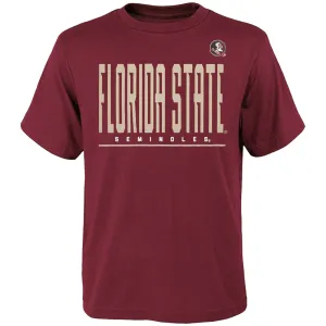 Outerstuff Kid's Florida State Seminoles/Seminole Logo Short Sleeve Performance T-shirt - Garnet