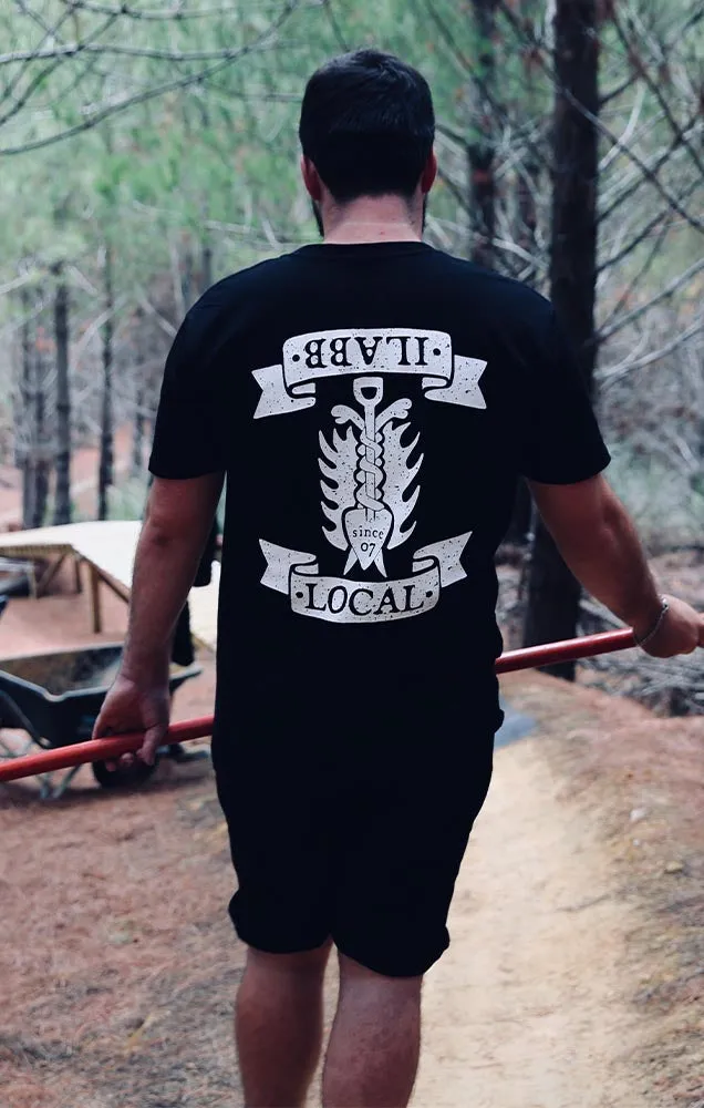 Oversized Block Tee Local Shovel Black BLACK