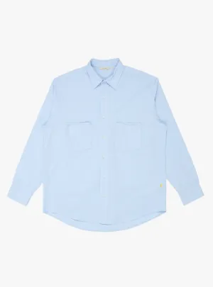 Oxford Farah Pocket L/S Shirt Blue