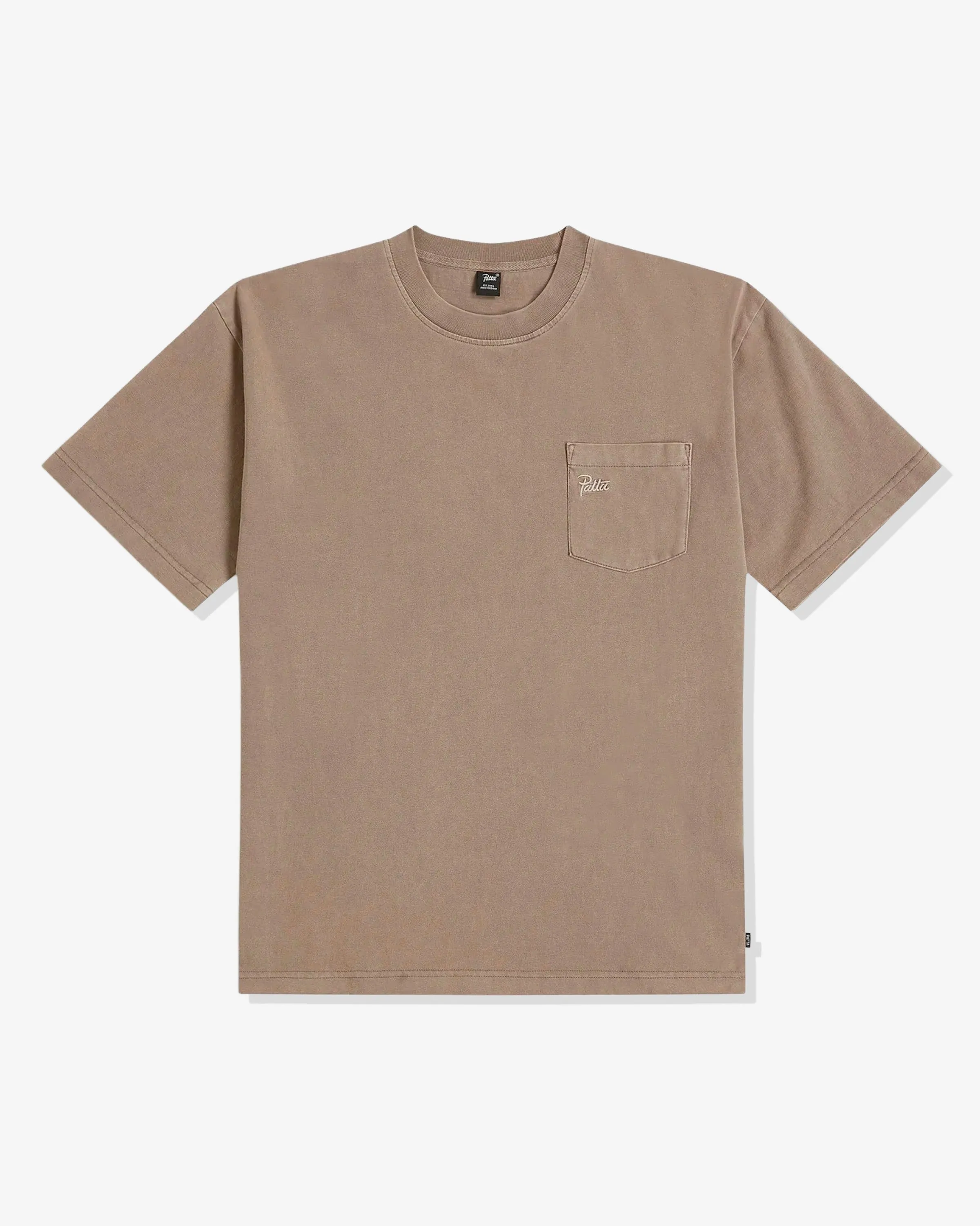 PATTA BASIC POCKET TEE - DRIFTWOOD
