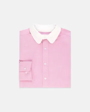 PINK CLUB COLLAR OXFORD SHIRT - TRIM FIT