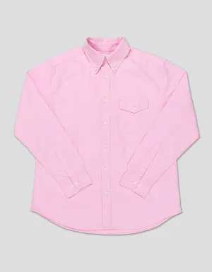 PINK ENZYME-WASH OXFORD SHIRT - FLAP POCKET