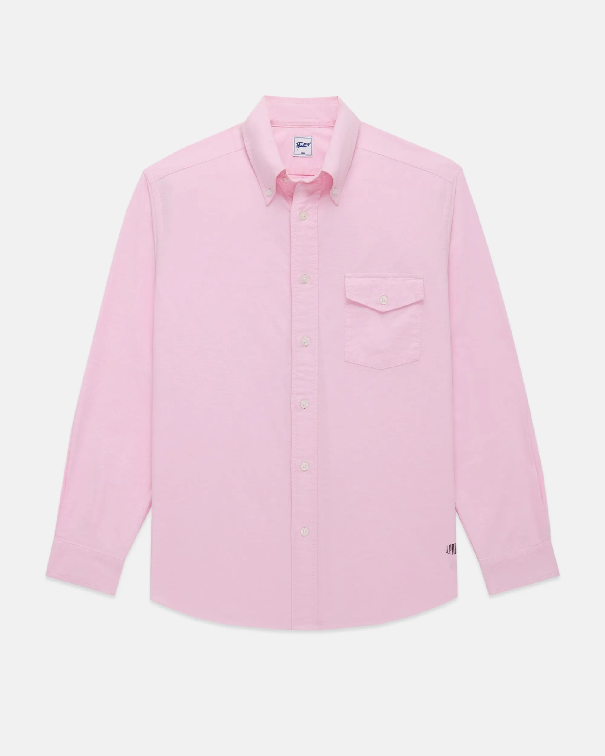 PINK ENZYME-WASHED OXFORD SPORT SHIRT- TRIM FIT