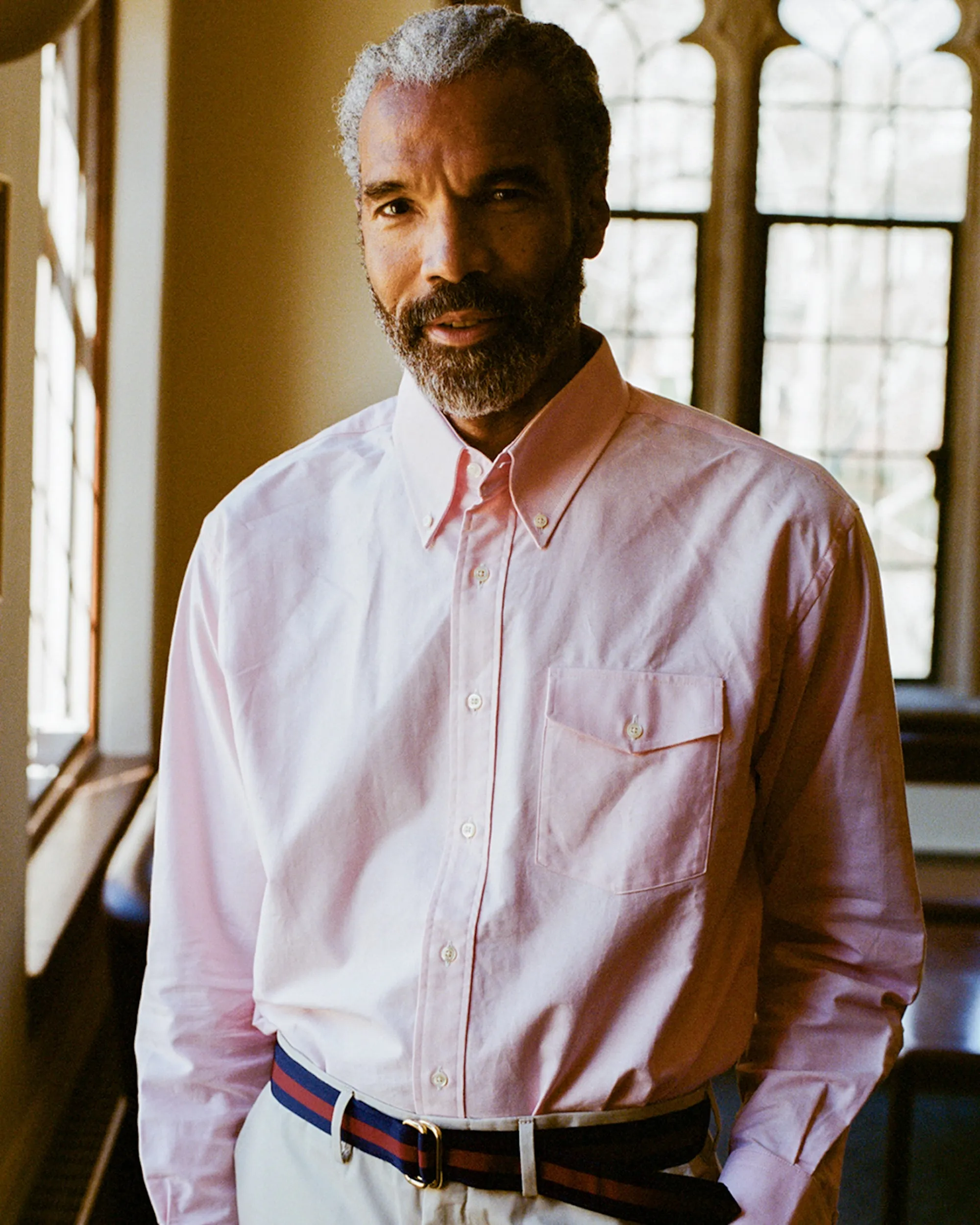 PINK OXFORD BUTTON DOWN SHIRT - FLAP POCKET