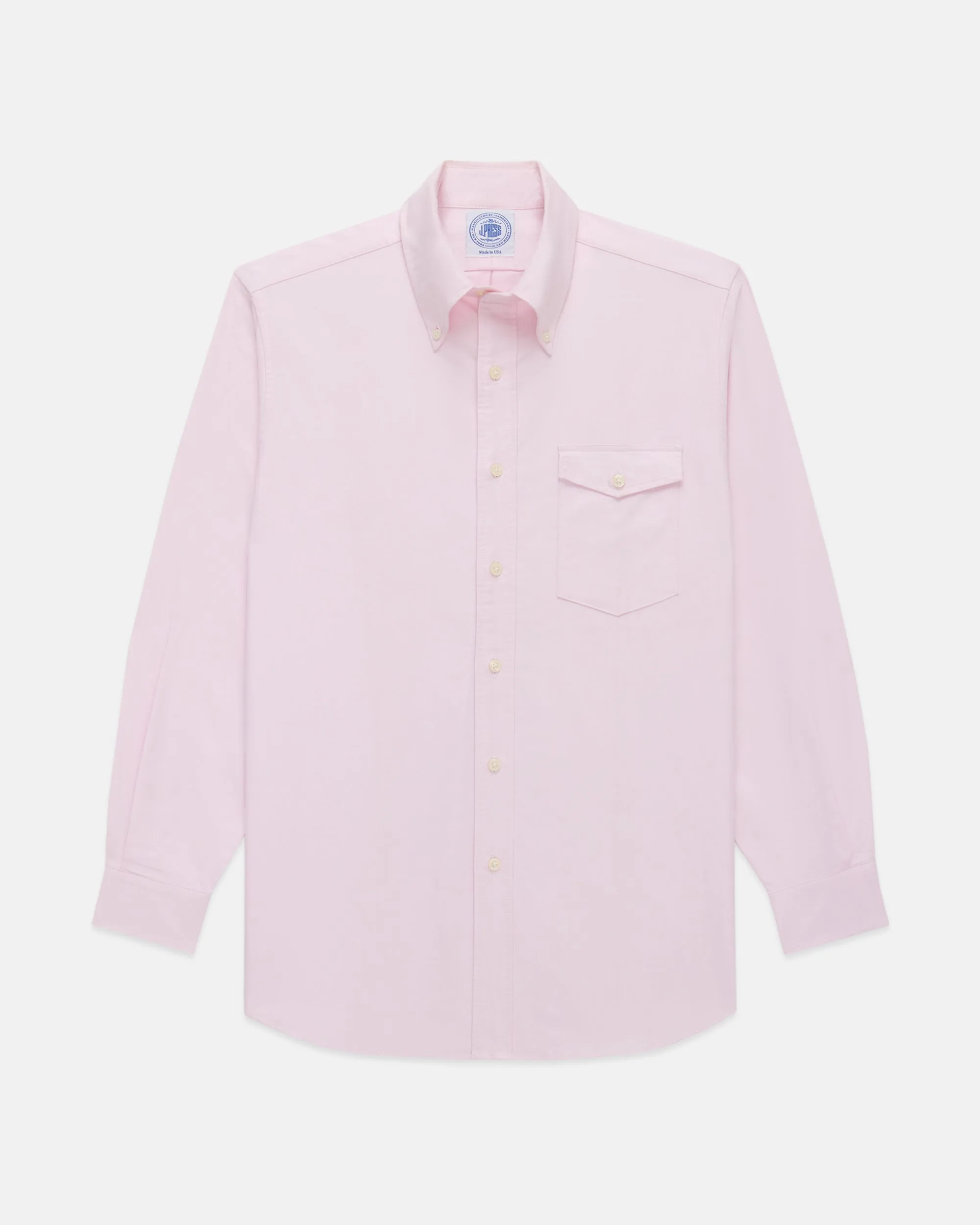 PINK OXFORD BUTTON DOWN SHIRT - FLAP POCKET