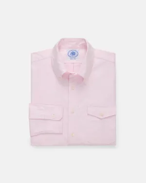 PINK OXFORD BUTTON DOWN SHIRT - FLAP POCKET