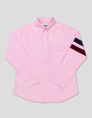 PINK SLEEVE STRIPE OXFORD SHIRT