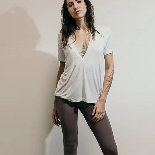 Plunge V Neck Tee