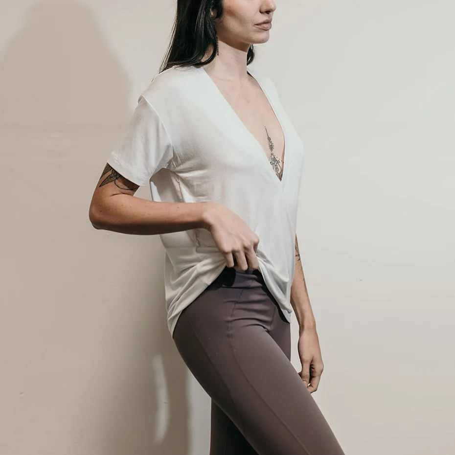 Plunge V Neck Tee