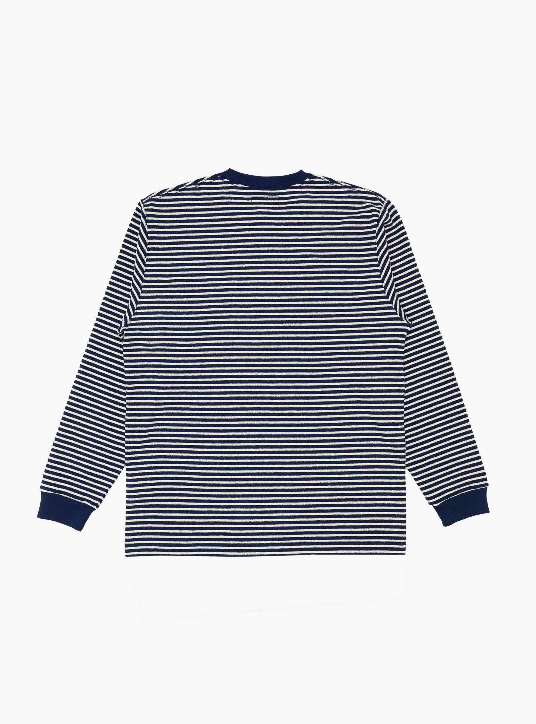 Pocket Tee Inlay Stripe Navy
