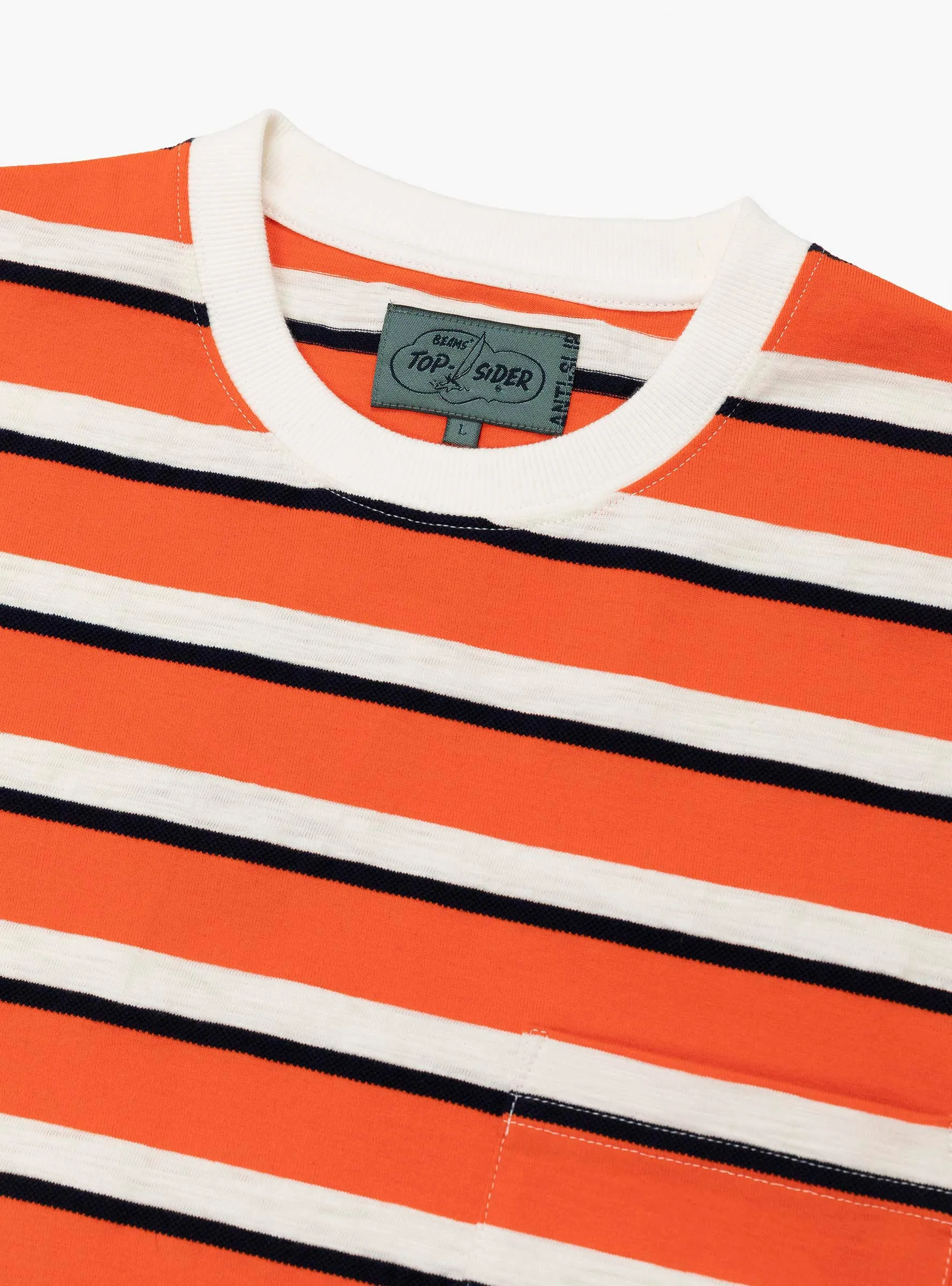 Pocket Tee Stripe BP Orange