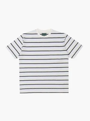 Pocket Tee Stripe White