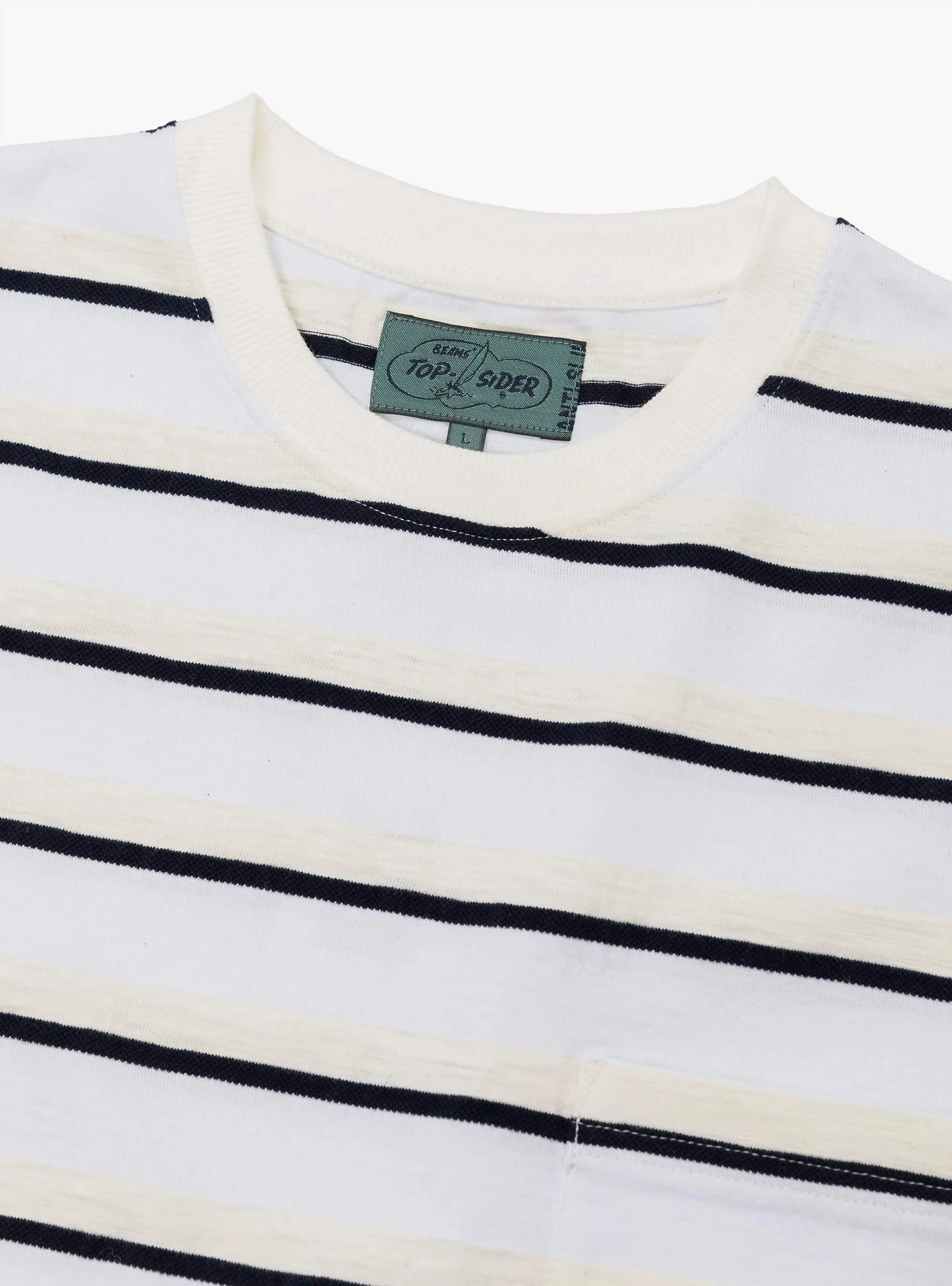 Pocket Tee Stripe White