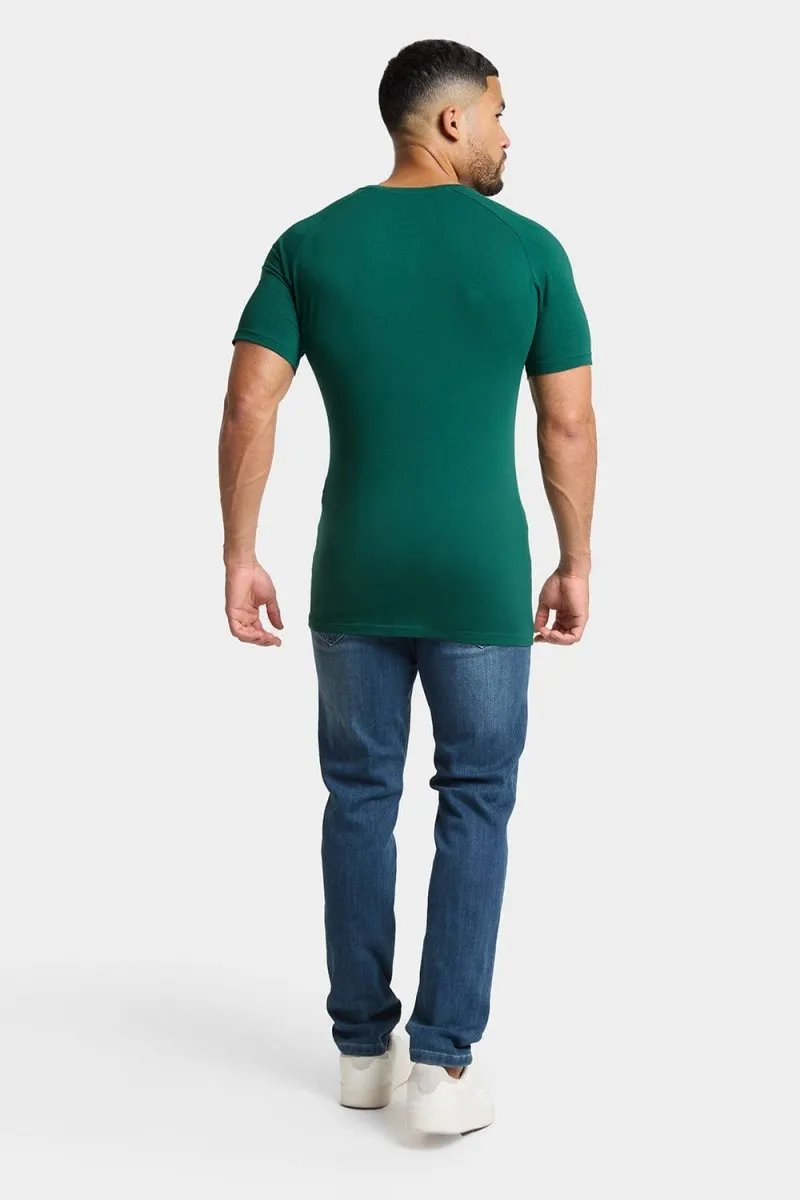 Premium Athletic T-Shirt in Oxidised Green