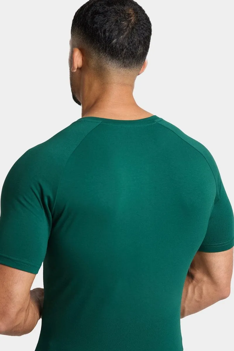 Premium Athletic T-Shirt in Oxidised Green