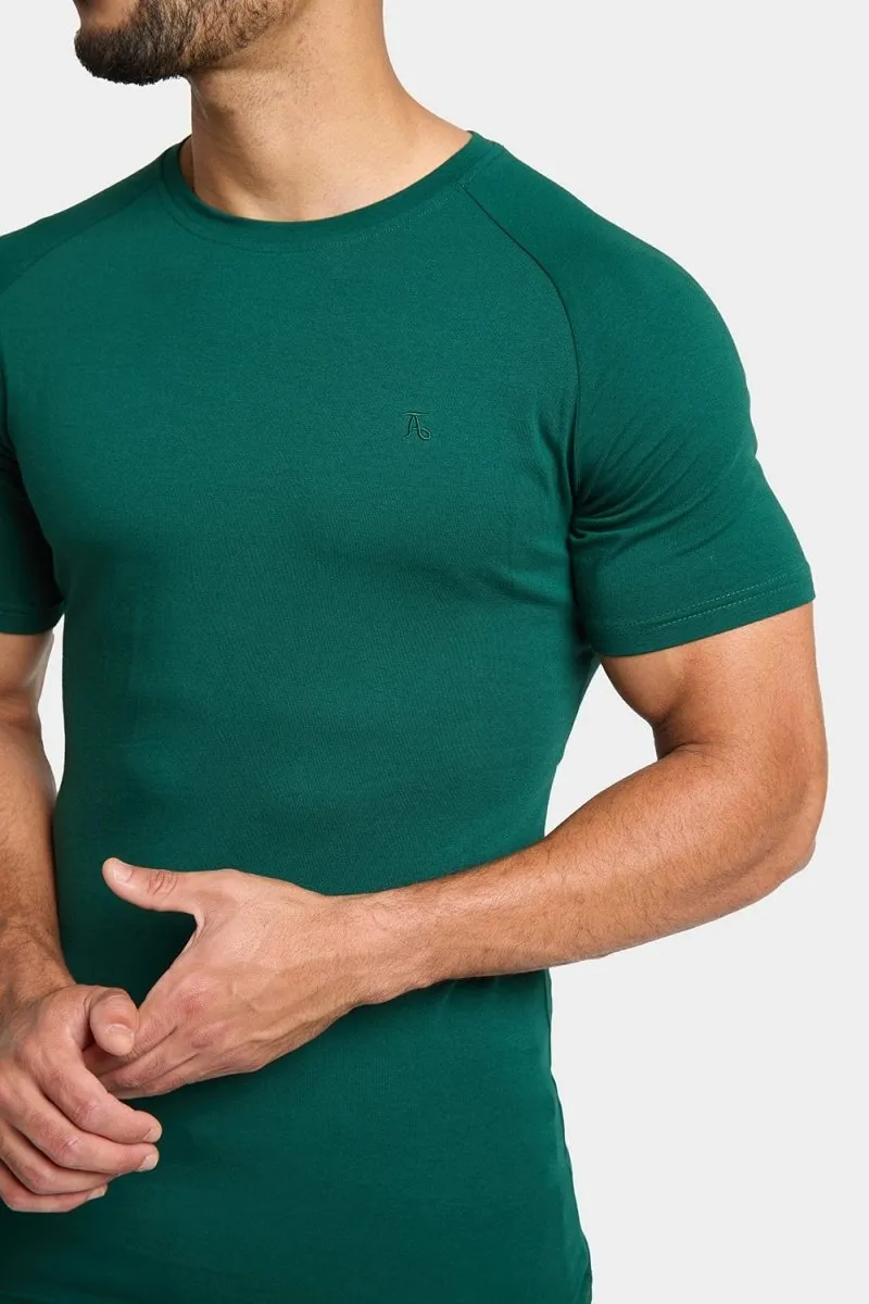 Premium Athletic T-Shirt in Oxidised Green