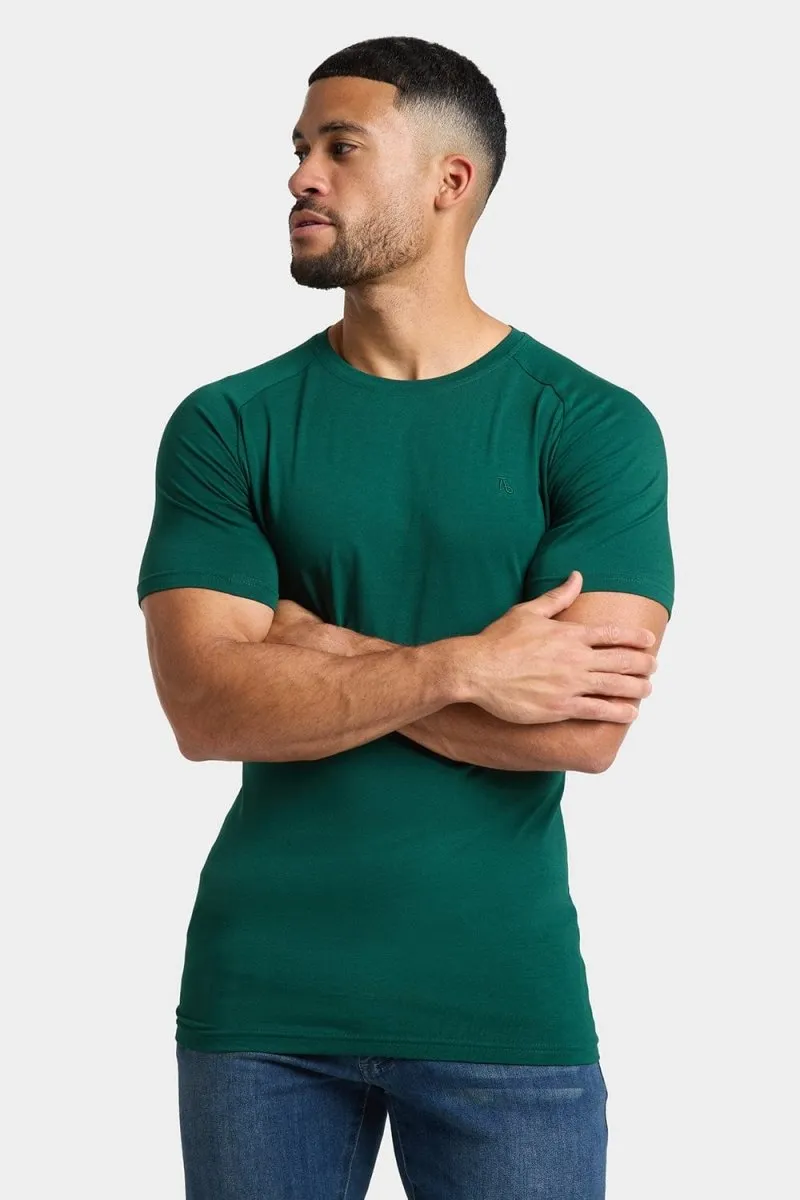 Premium Athletic T-Shirt in Oxidised Green