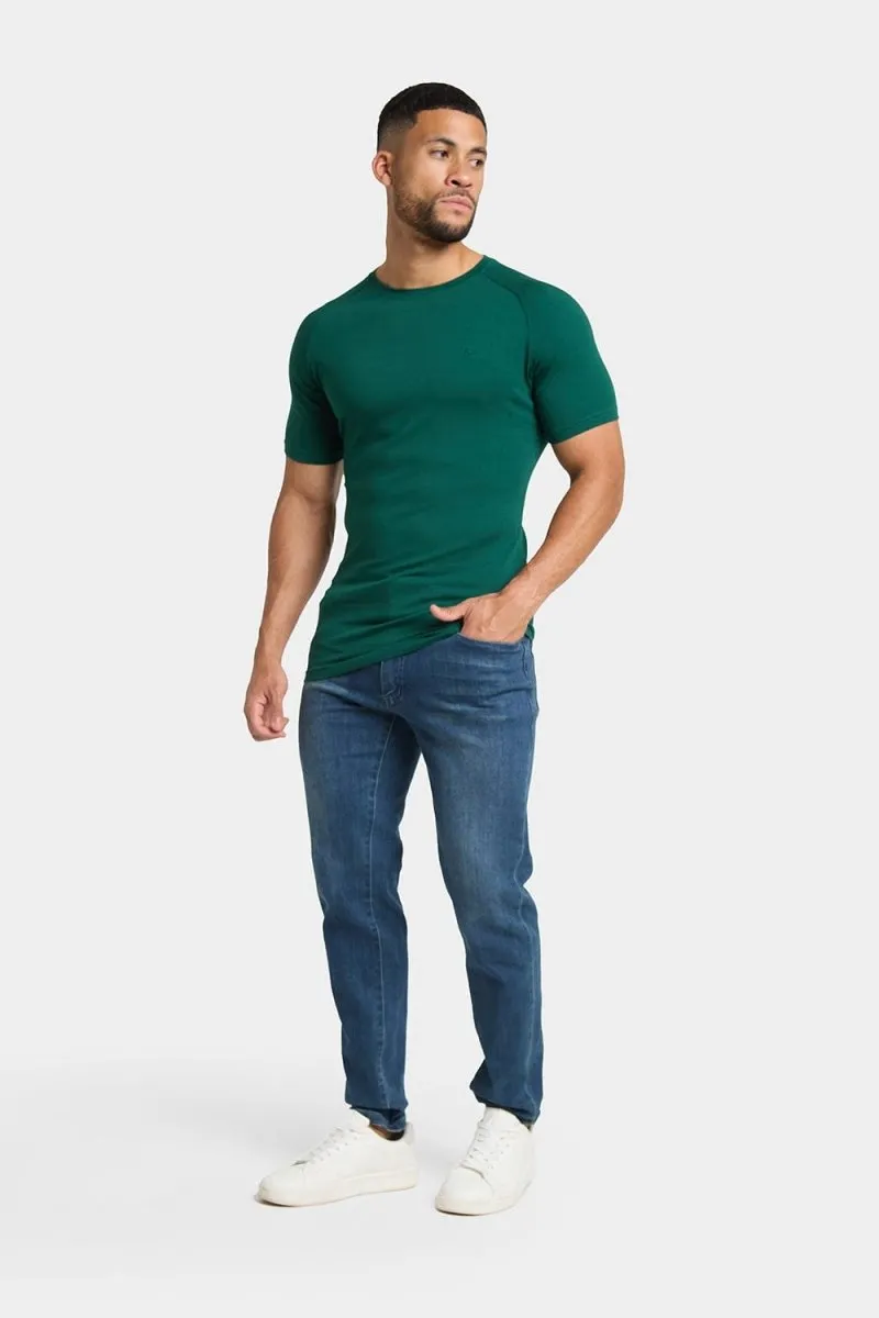 Premium Athletic T-Shirt in Oxidised Green