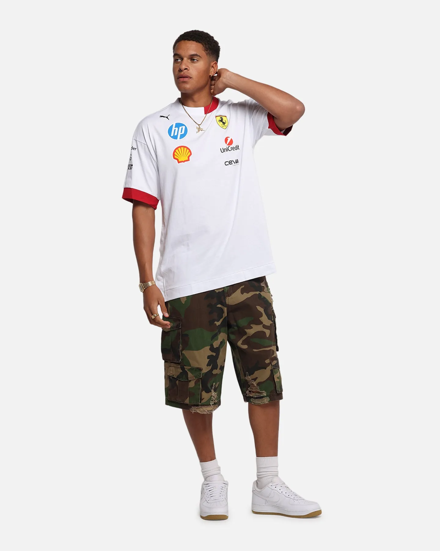Puma X Scuderia Ferrari Drivers Oversized T-Shirt White