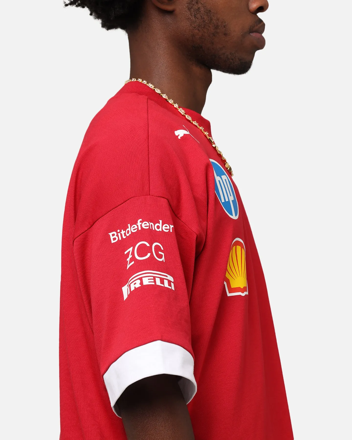 Puma X Scuderia Ferrari Drivers T-Shirt Cherry
