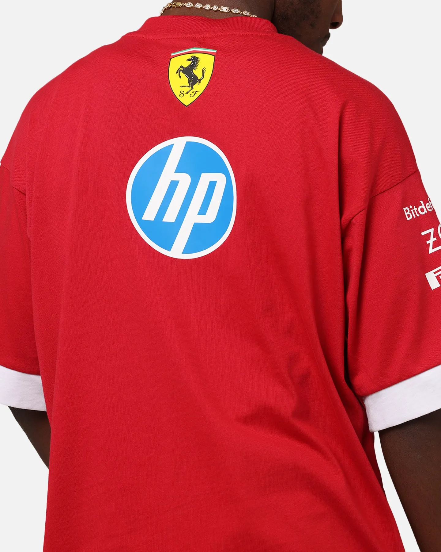 Puma X Scuderia Ferrari Drivers T-Shirt Cherry
