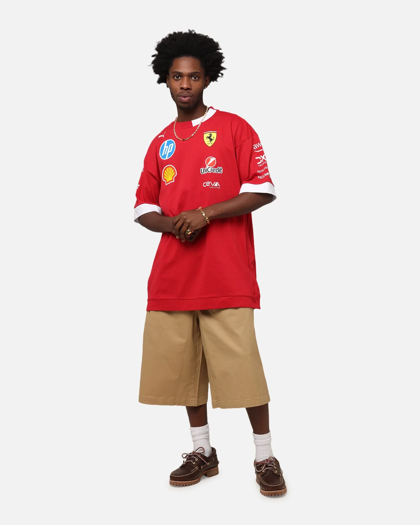 Puma X Scuderia Ferrari Drivers T-Shirt Cherry