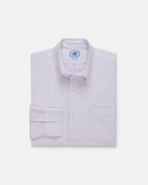 PURPLE UNIVERSITY STRIPE OXFORD SHIRT