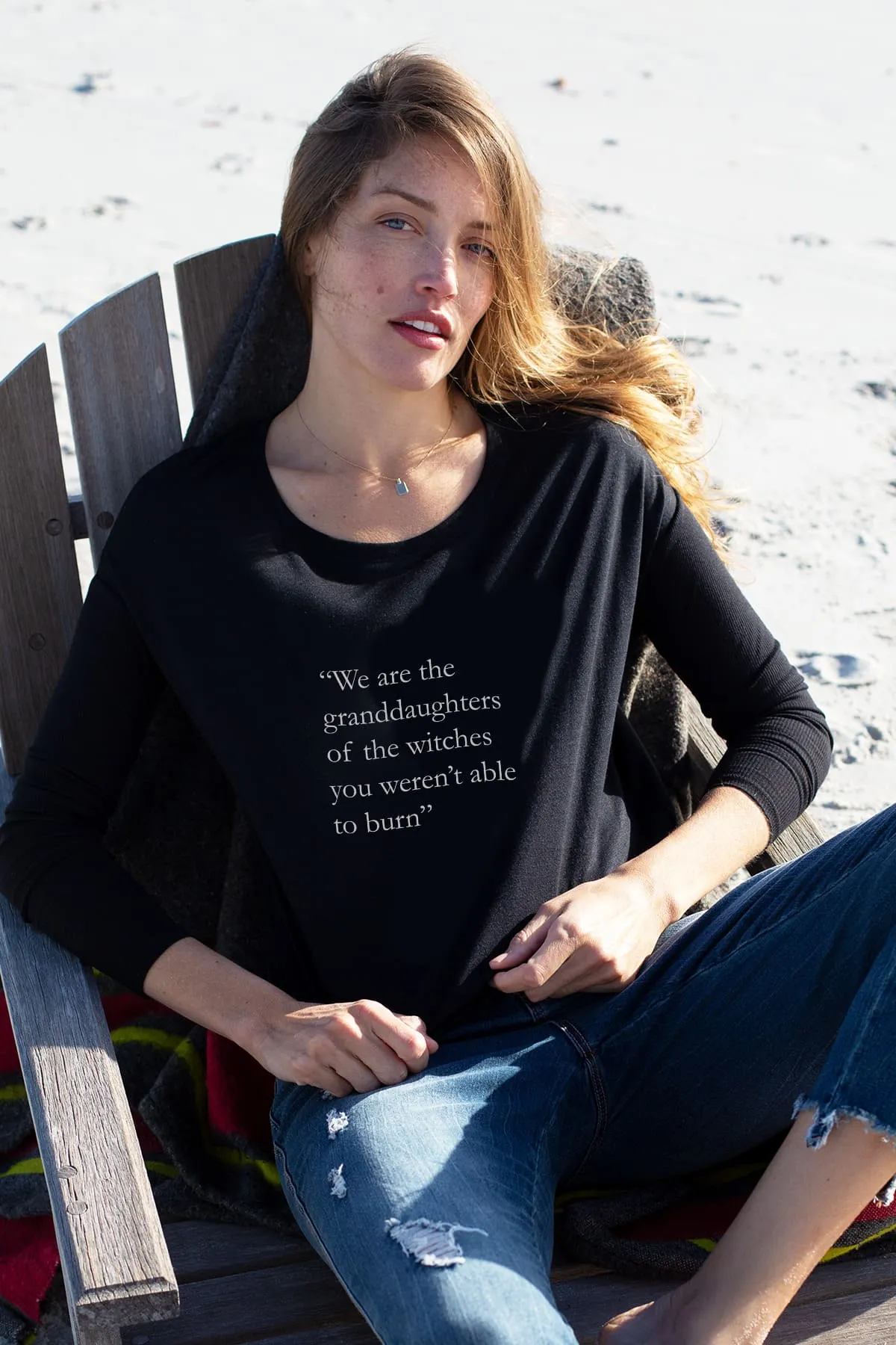 "Wiccan" Original Ribbed Long Sleeve Tee