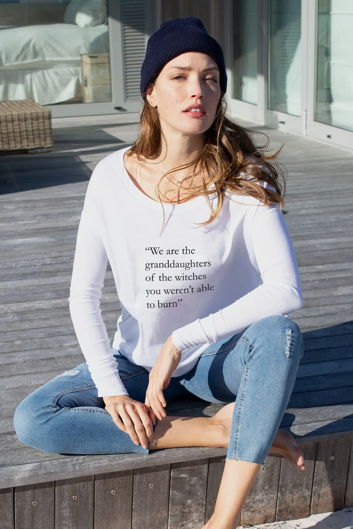 "Wiccan" Original Ribbed Long Sleeve Tee