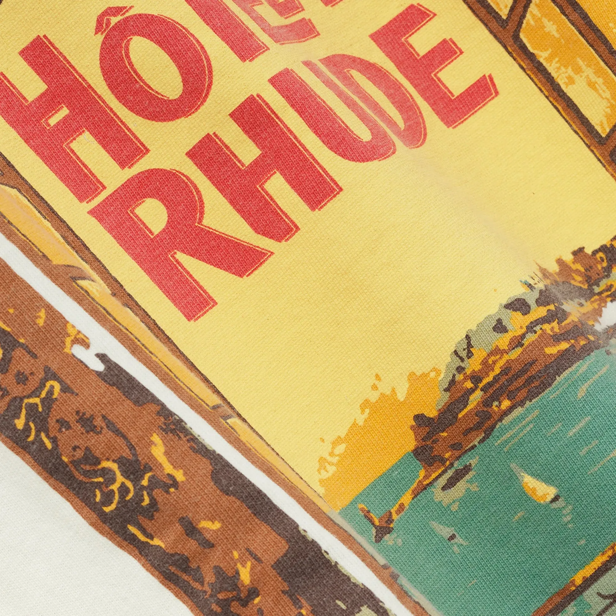R H U D E Hotel Di Monaco Tee Vtg White