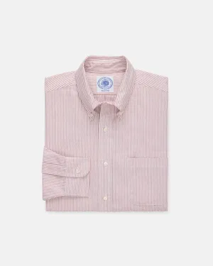 RED UNIVERSITY STRIPE OXFORD SHIRT
