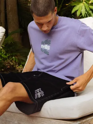 Relax Your Eyes Oversize Fit Tee - Dusk
