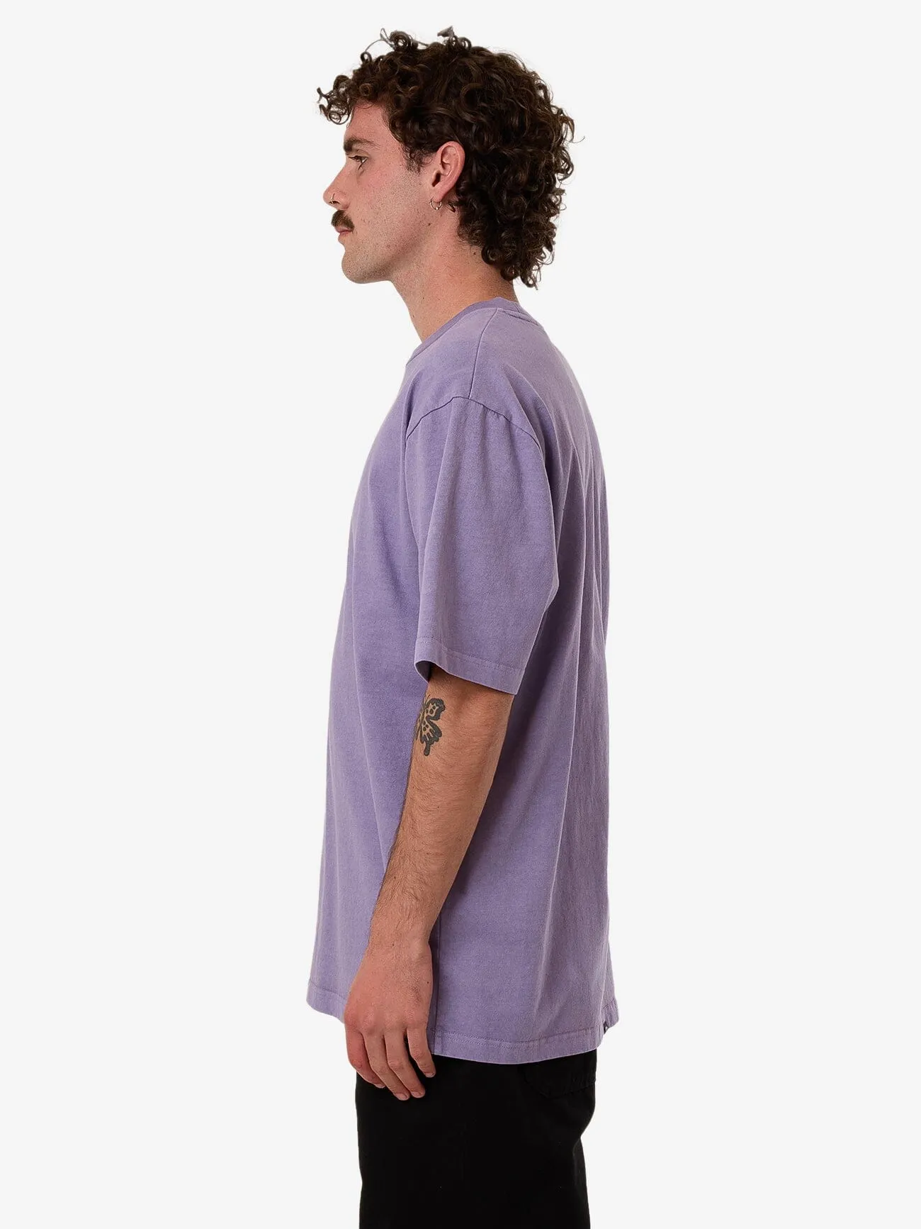 Relax Your Eyes Oversize Fit Tee - Dusk