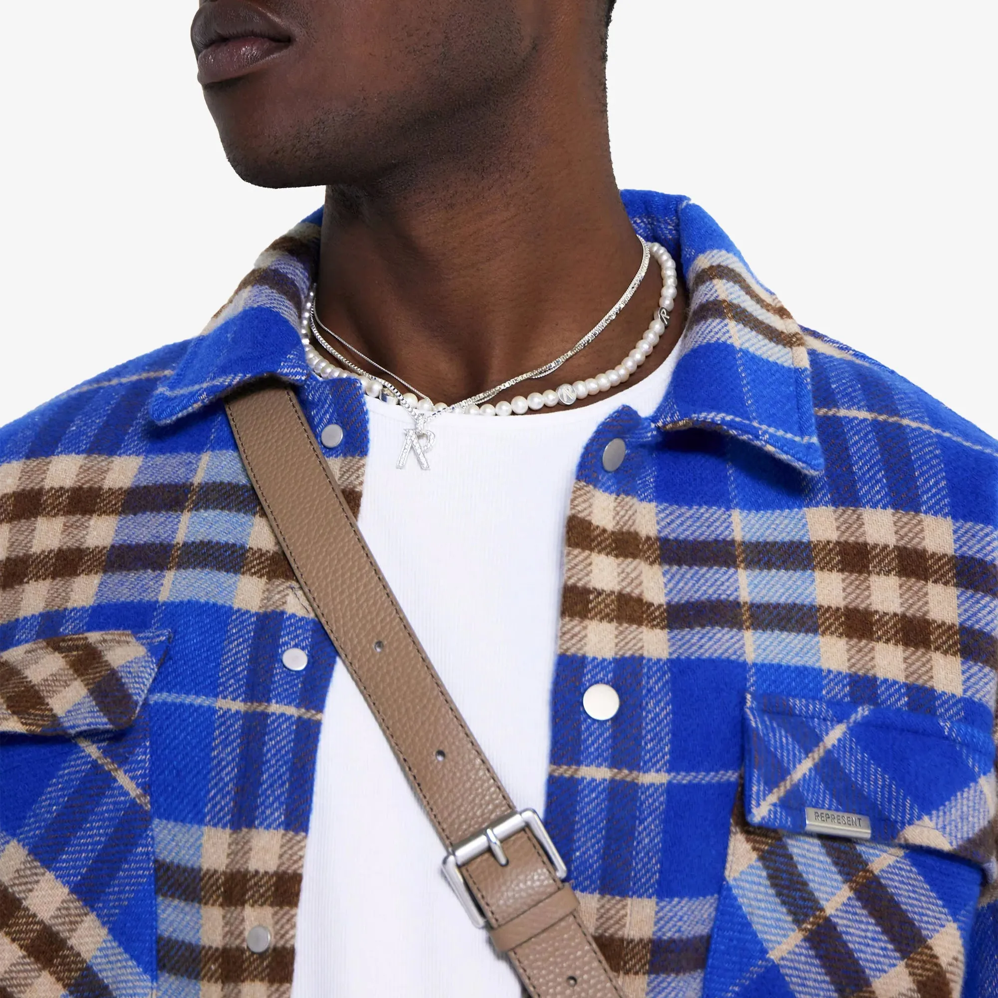 Represent | HEAVYWEIGHT INITIAL FLANNEL SHIRT  { MULTI