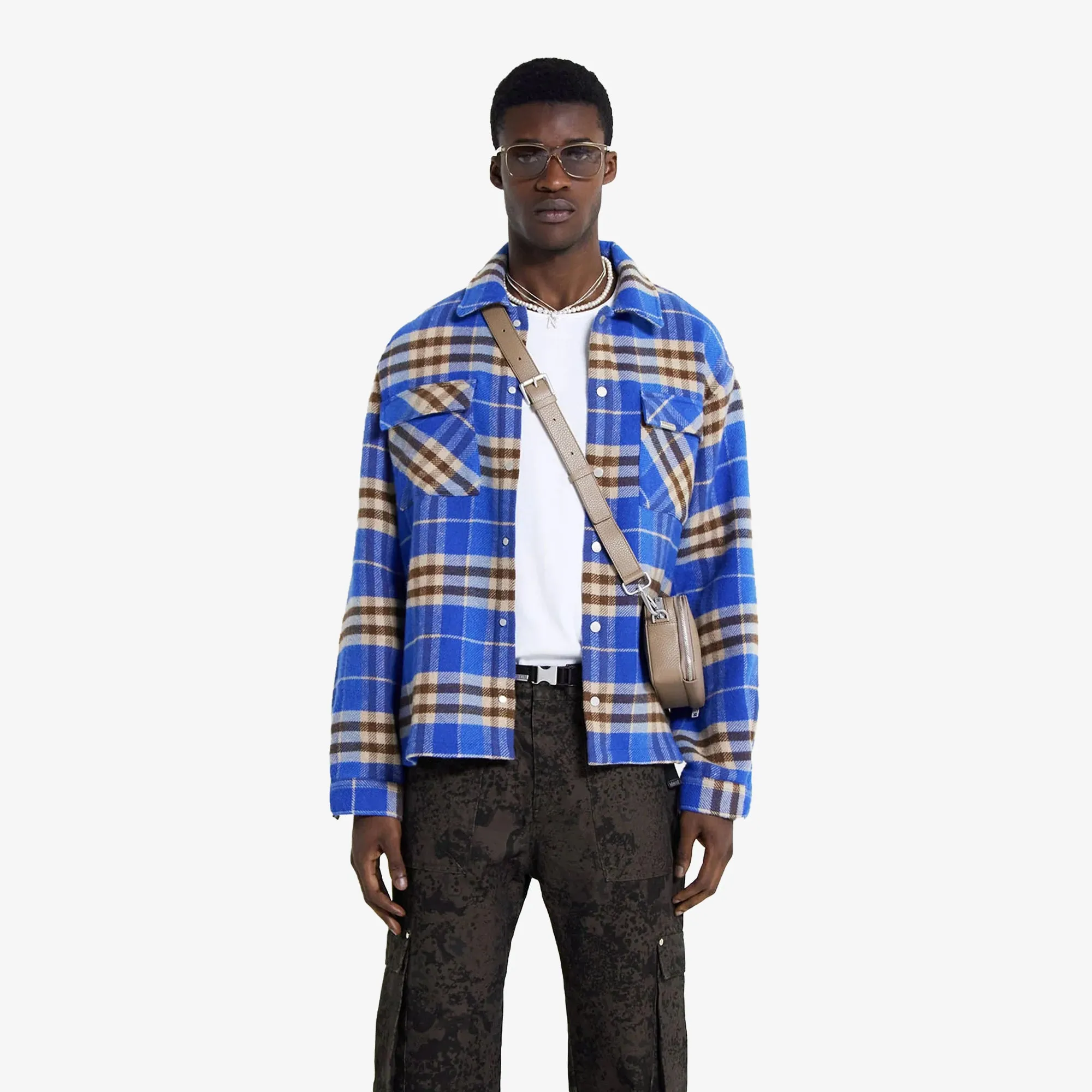 Represent | HEAVYWEIGHT INITIAL FLANNEL SHIRT  { MULTI