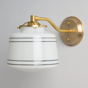 Rockford (Opal Striped) | Modern Offset Sconce