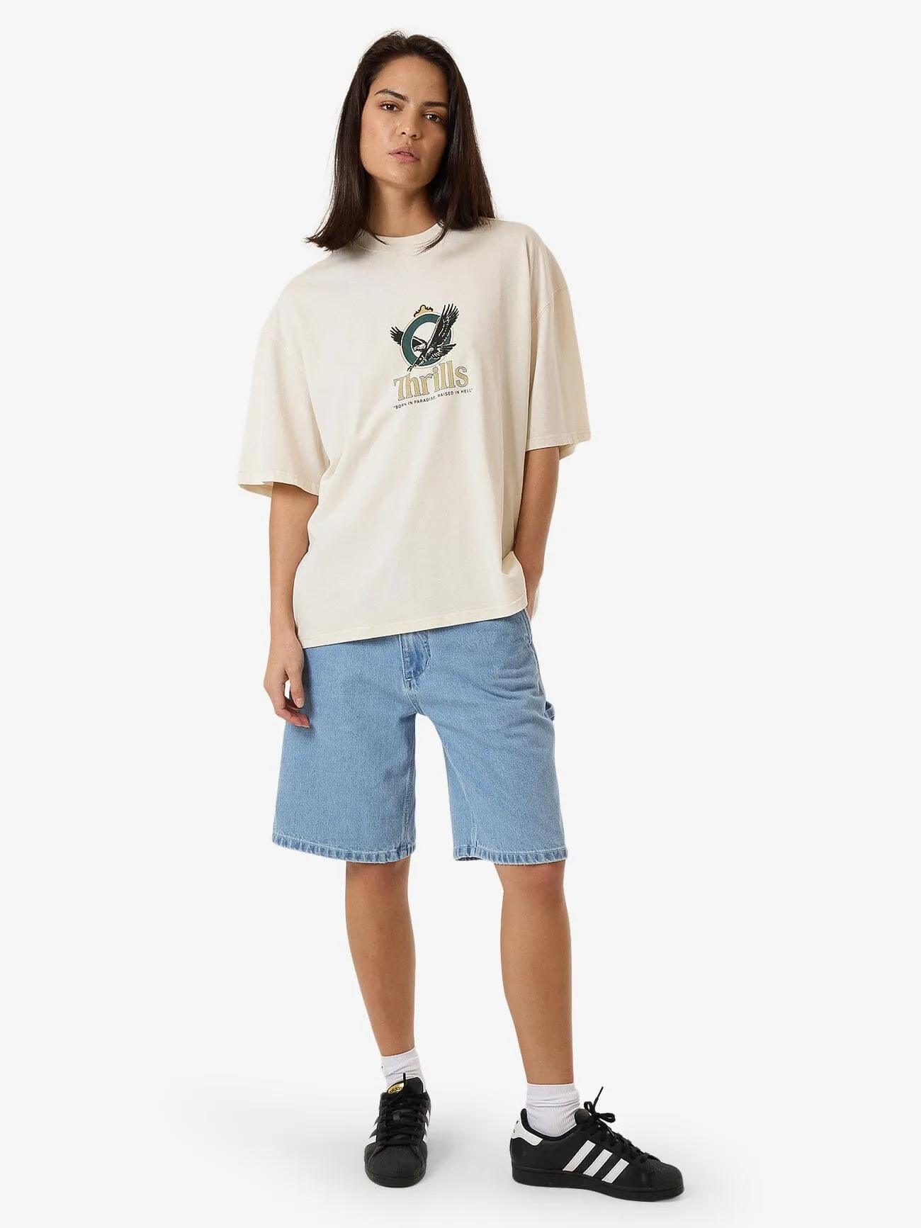 Royalty Oversized Tee - Heritage White