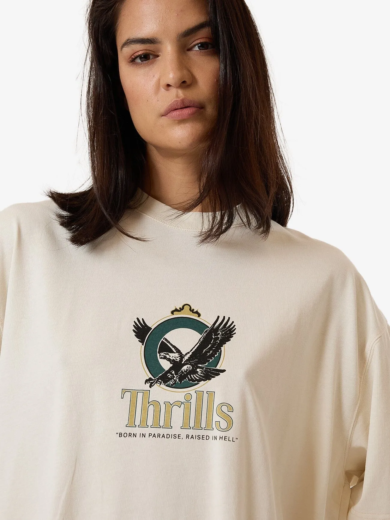 Royalty Oversized Tee - Heritage White