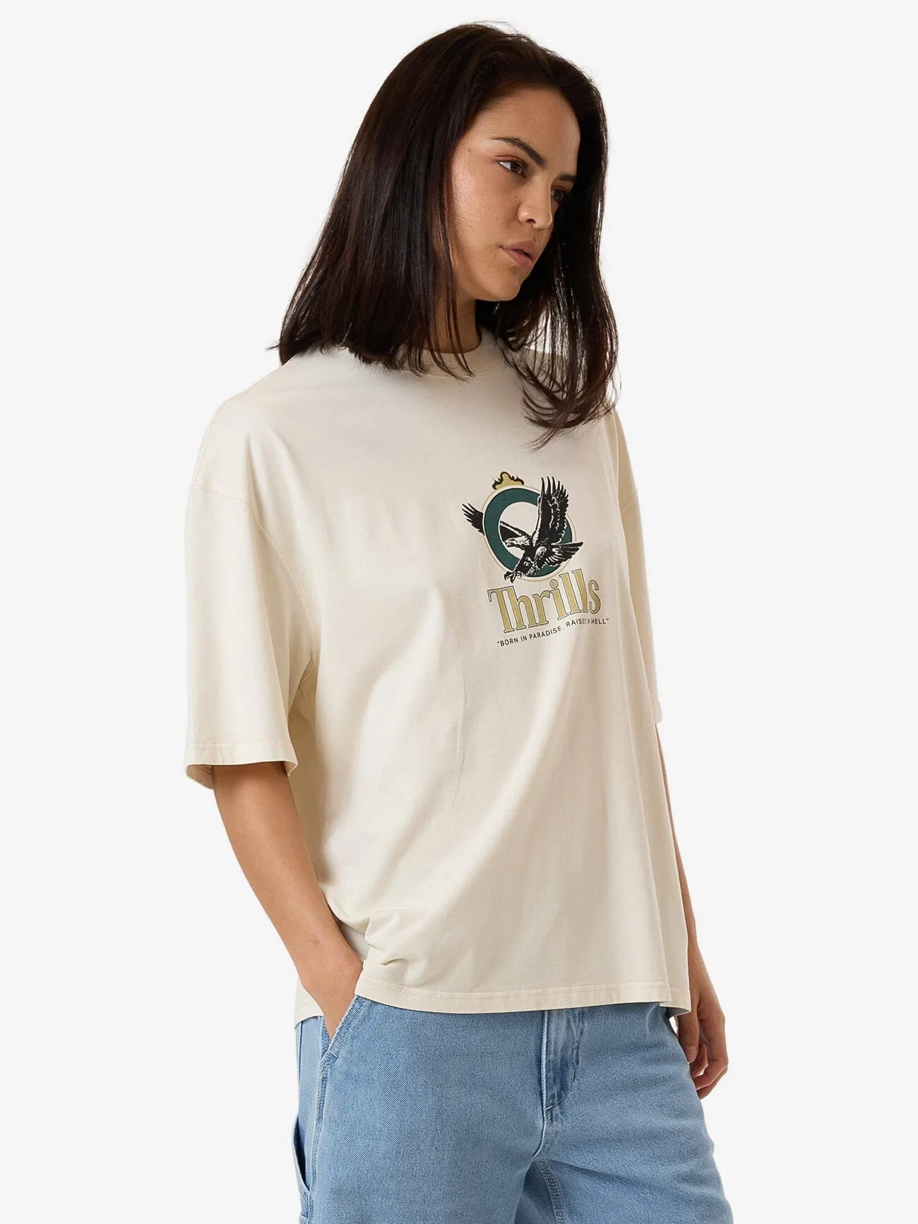 Royalty Oversized Tee - Heritage White