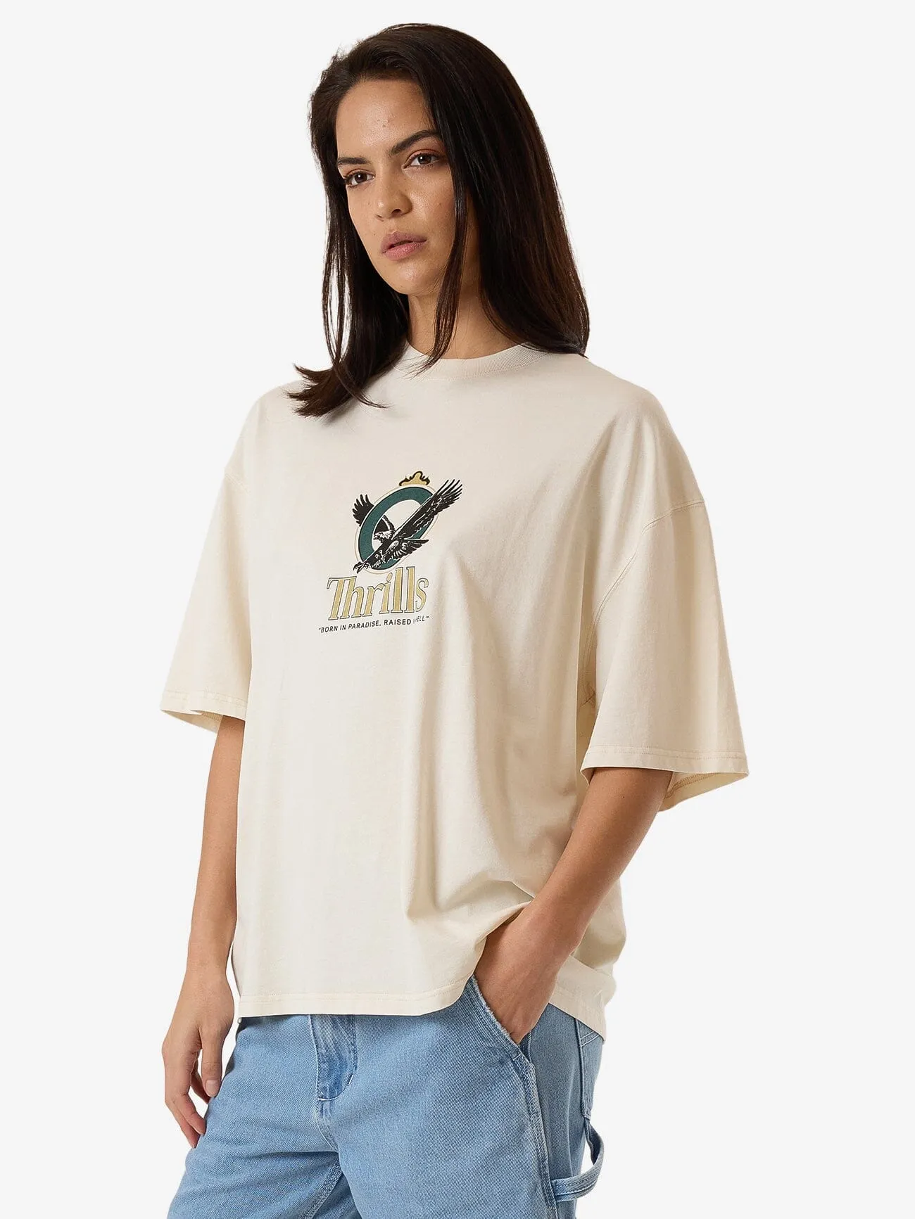 Royalty Oversized Tee - Heritage White