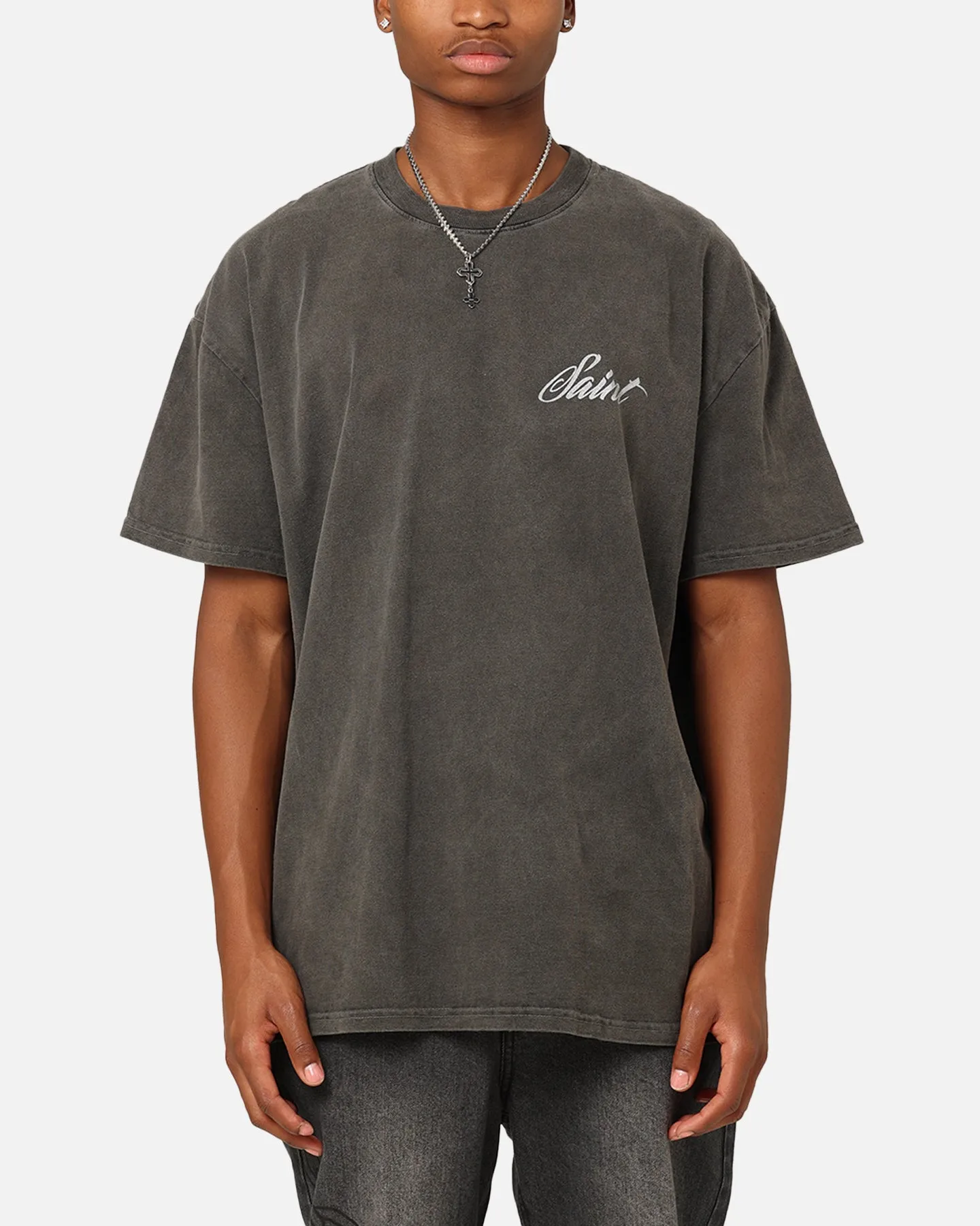 Saint Morta Guardian T-Shirt Black Wash