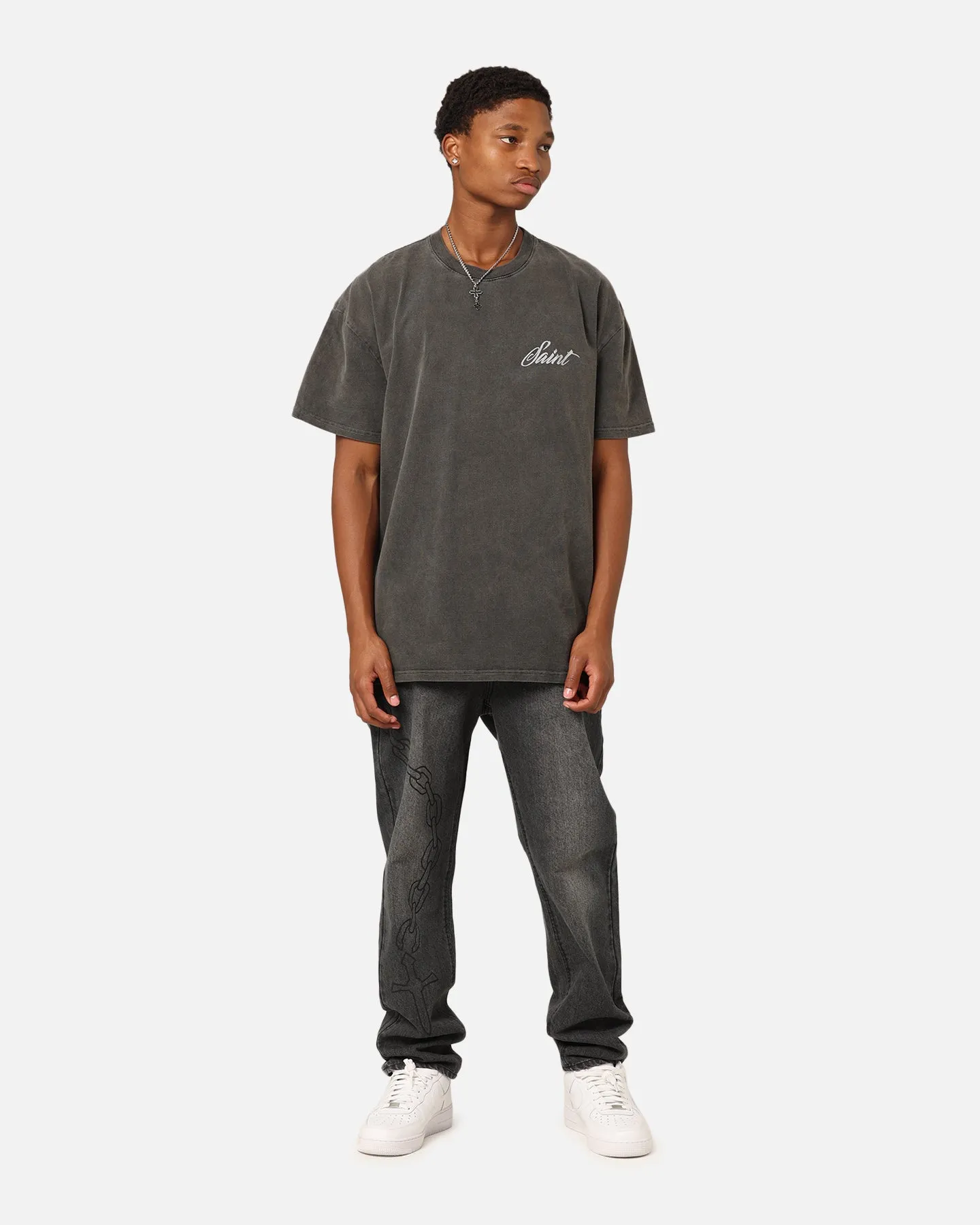 Saint Morta Guardian T-Shirt Black Wash