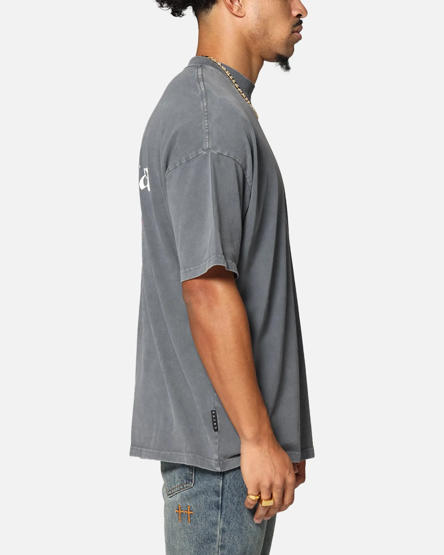 Saint Morta Heritage Boxy T-Shirt Washed Black