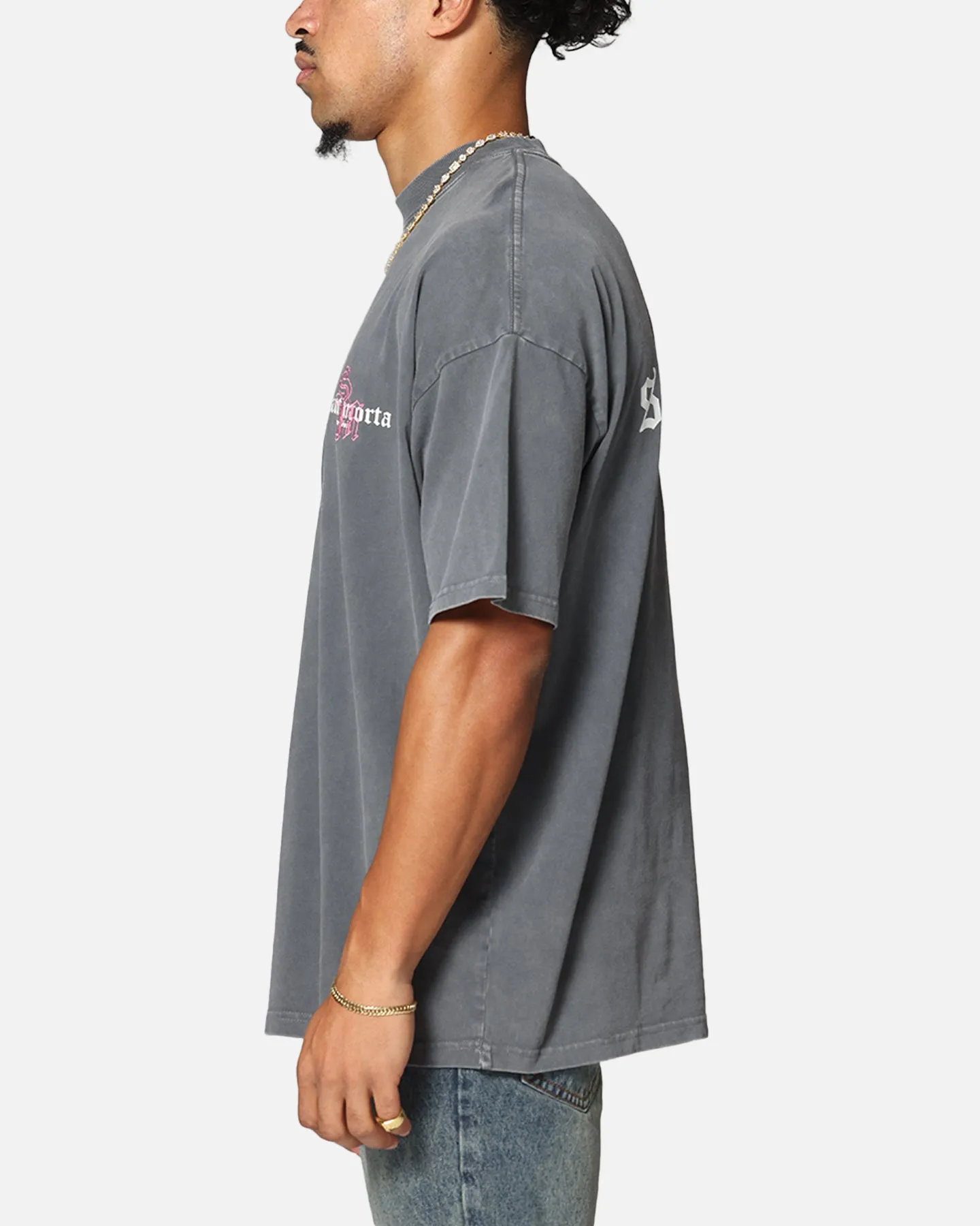 Saint Morta Heritage Boxy T-Shirt Washed Black