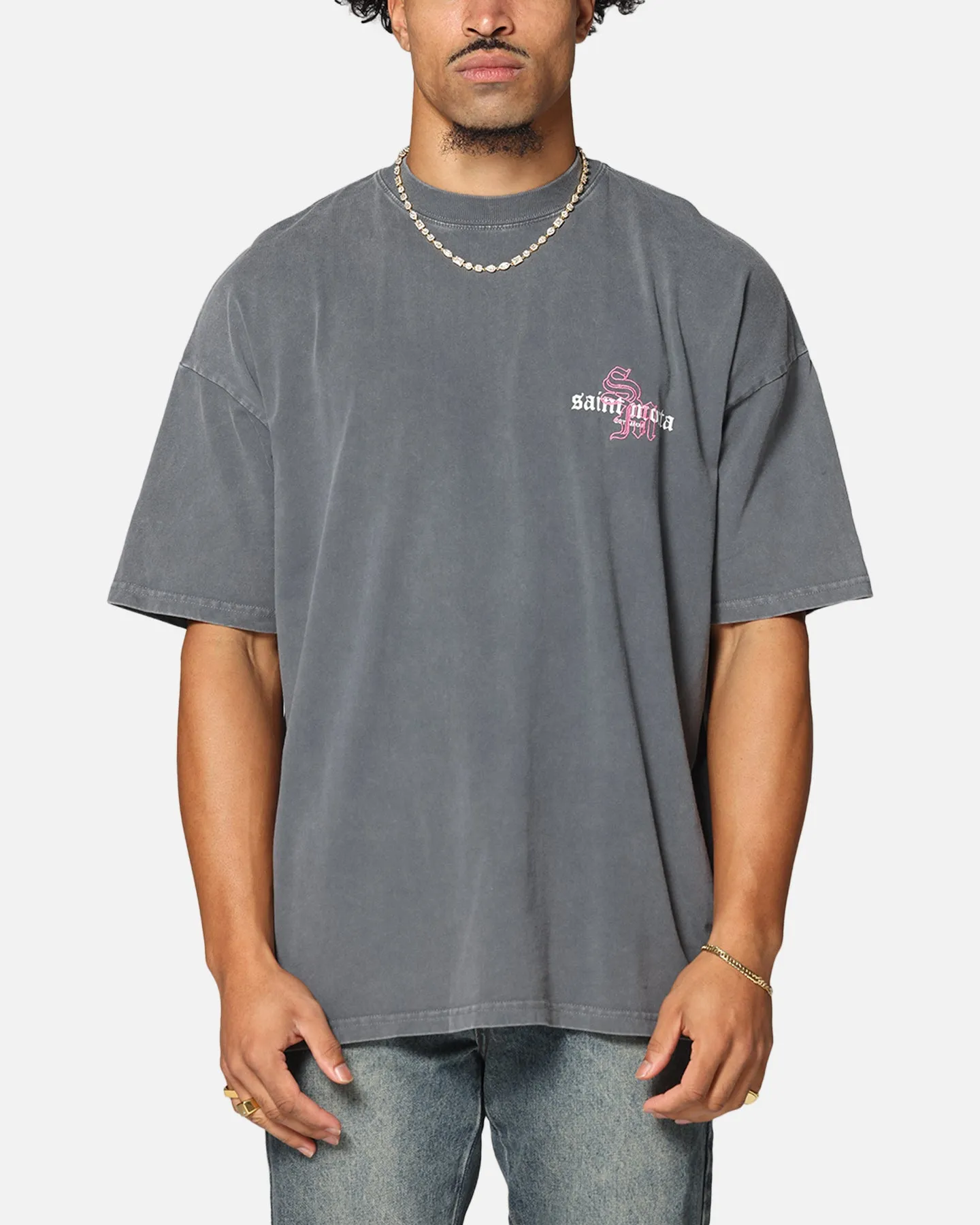 Saint Morta Heritage Boxy T-Shirt Washed Black