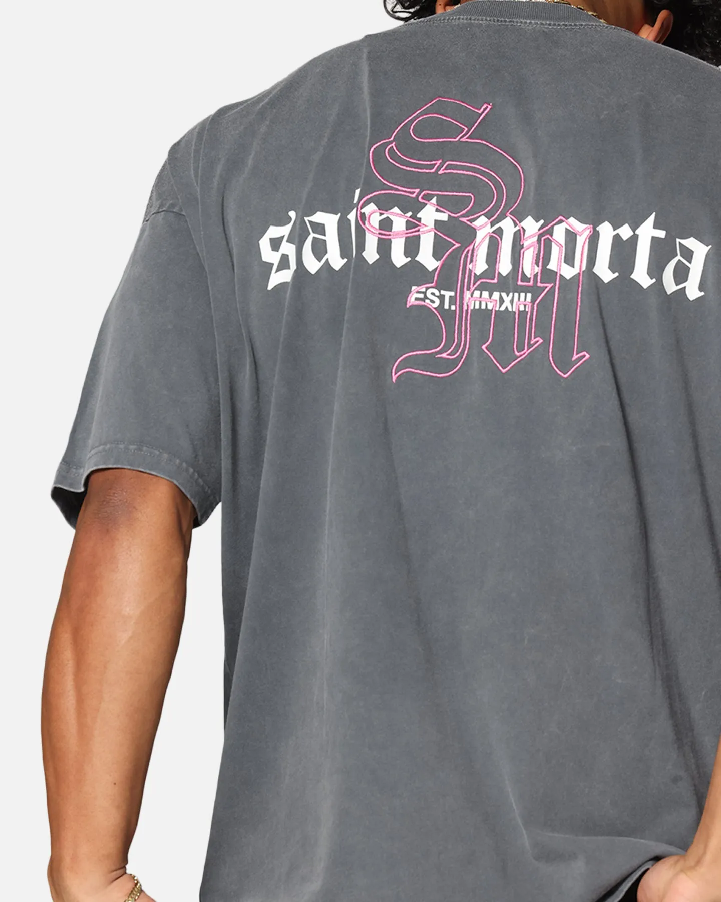Saint Morta Heritage Boxy T-Shirt Washed Black
