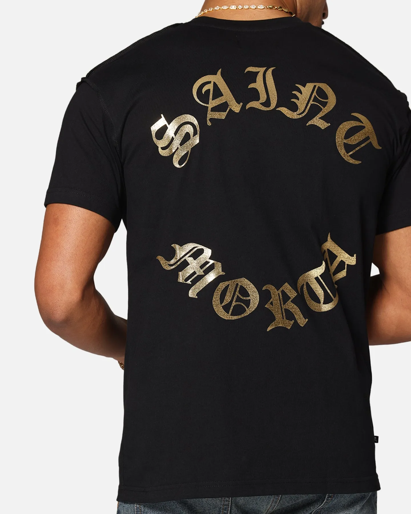Saint Morta Mortal Lafayette T-Shirt Black/Gold