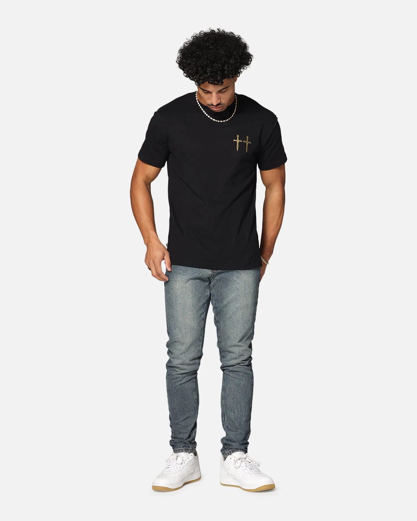 Saint Morta Mortal Lafayette T-Shirt Black/Gold